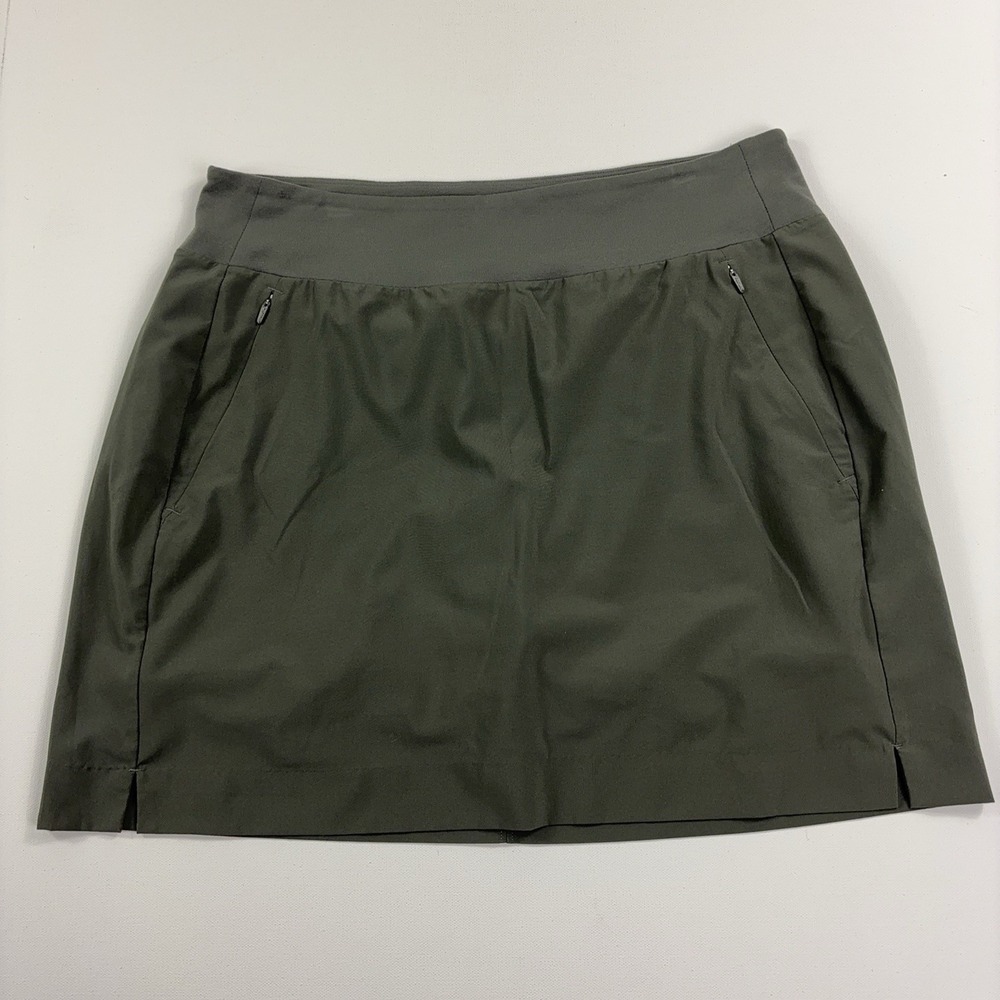 Athleta Skort Womens 8 Green Soho Skort Athletic Built In Shorts Lined